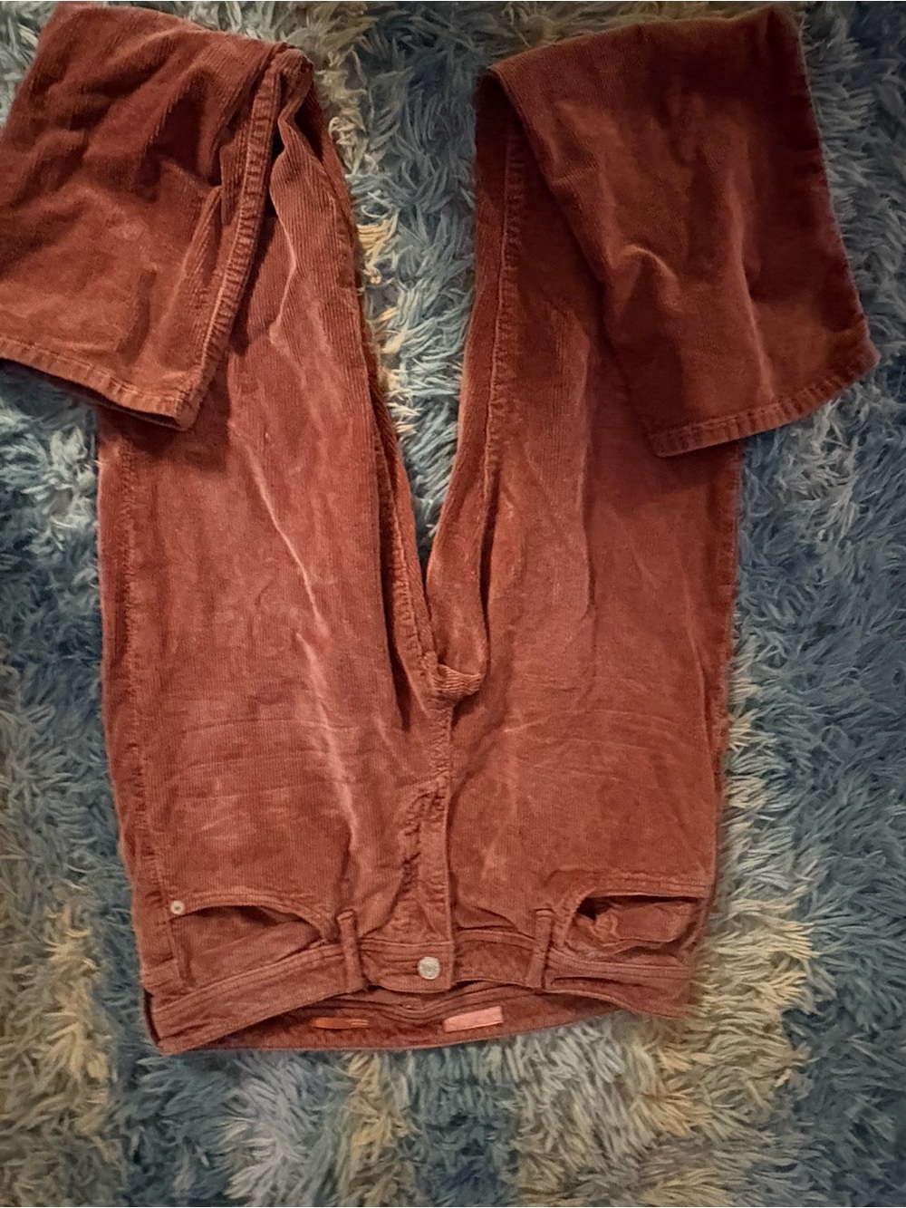 BKE Women's Corduroy Straight-Leg Pants - Rust Brown